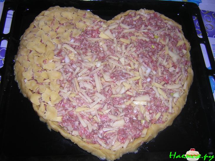 Пирог 'Неженка' с мясом