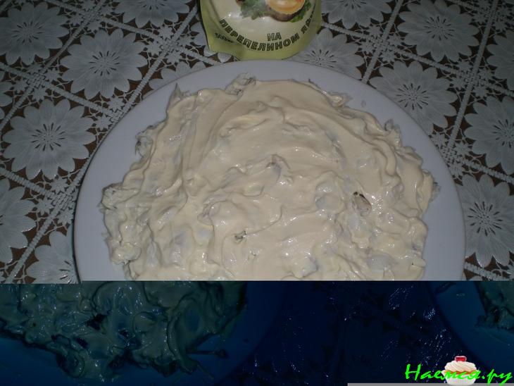 Салат рыбный с яйцом