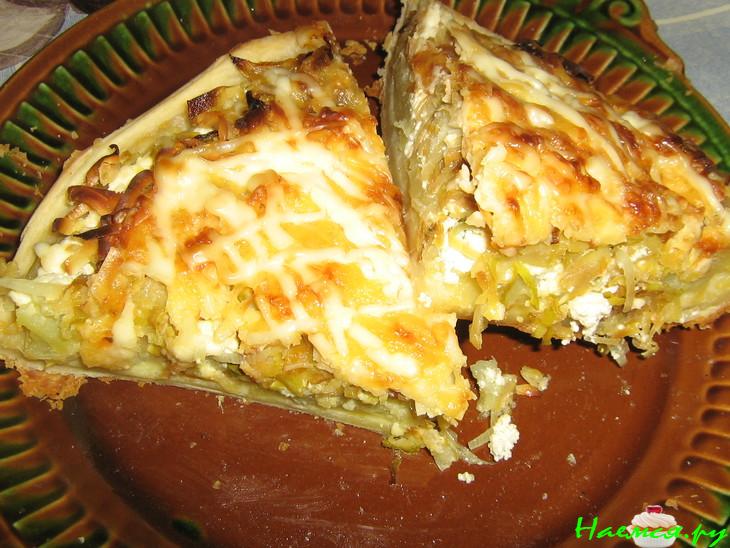 Луково-картофельный киш