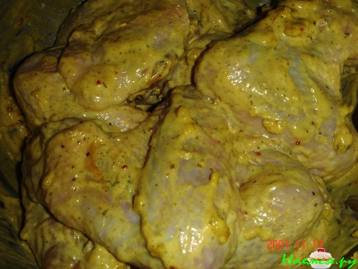 Шашлык из свинины и крылышек Шашлык из свинины и крылышек