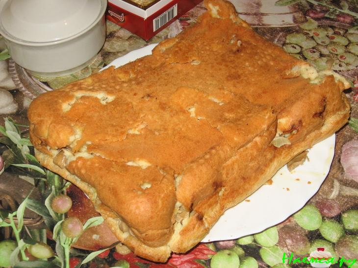 Пирог с курицей на скорую руку