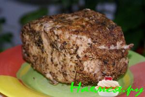 Буженина паровая с французскими травами Буженина паровая с французскими травами