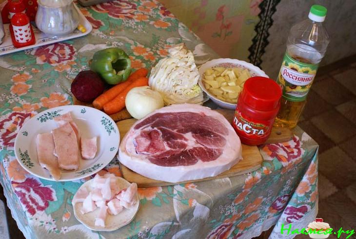 Украинский борщ с секретом