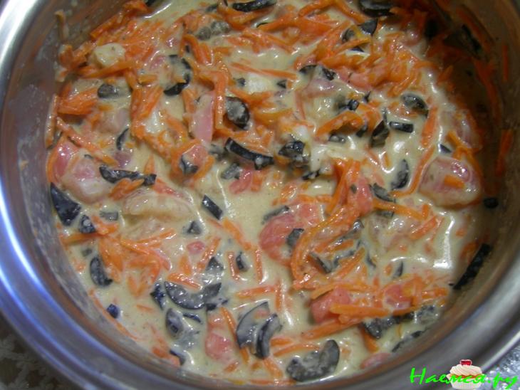 Оладьи рыбно-оливковые