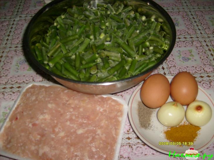 Лобио с говяжьим фаршем