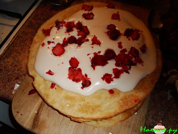 Слоеный торт 'Strawberries i want you'