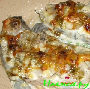 Палтус под грибной 'шапкой'