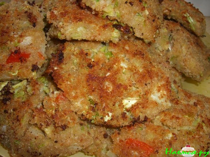 Капустные котлеты с помидорами Капустные котлеты с помидорами