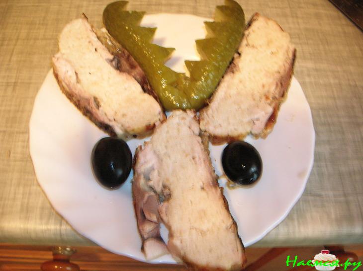 Рыбное филе фаршированное Рыбное филе фаршированное