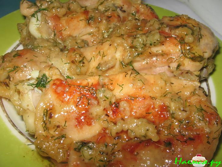 Курица в светлом пиве