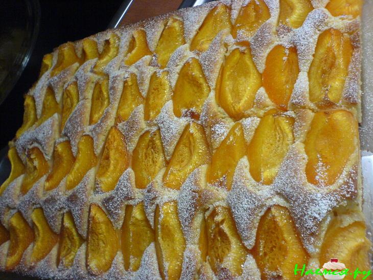 Пирог ванильный с абрикосами&nbsp;&nbsp; 