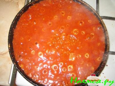 Подливка томатная с фаршем Подливка томатная с фаршем