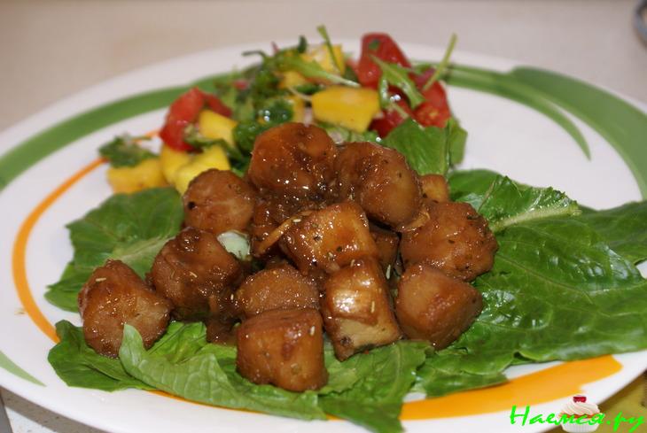 Морской гребешок "терияки"