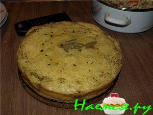 Рыбный пирог (макрель в масле)