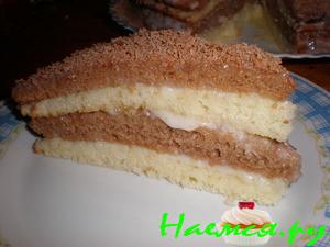 Торт "Сметанник" с орехами и шоколадом