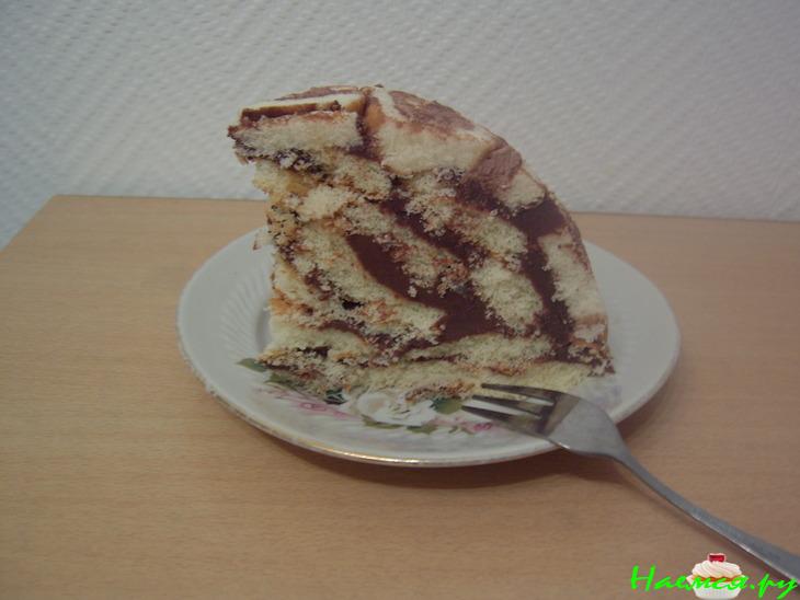 Масляно-шоколадный крем и торт из покупных коржей по-быстрому 