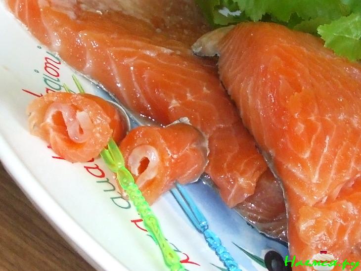 Свежесолёный лосось