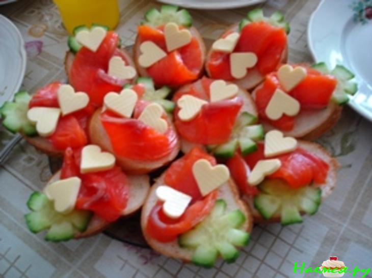 Бутерброды с рыбкой