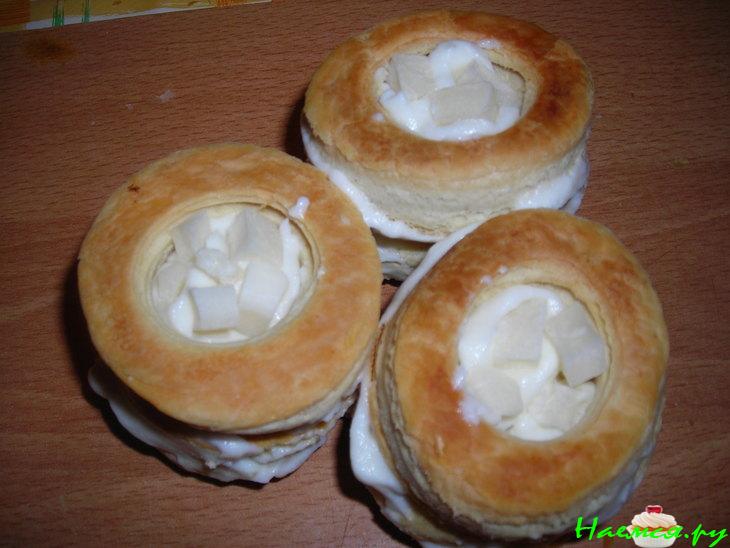 Кокосовые пирожные со сливочным кремом