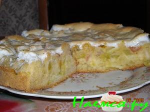 Пирог с ревенем и черешней Пирог с ревенем и черешней