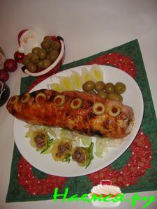 Куриный рулет с бастурмой!