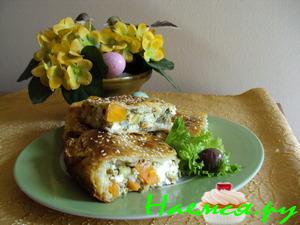 Пирог "Весенний" с кабачками и сыром