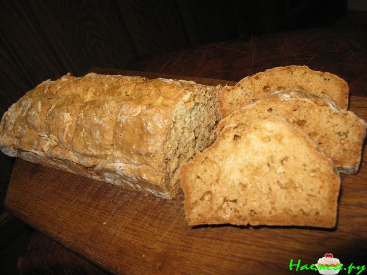 Хлеб на кефире, без дрожжей