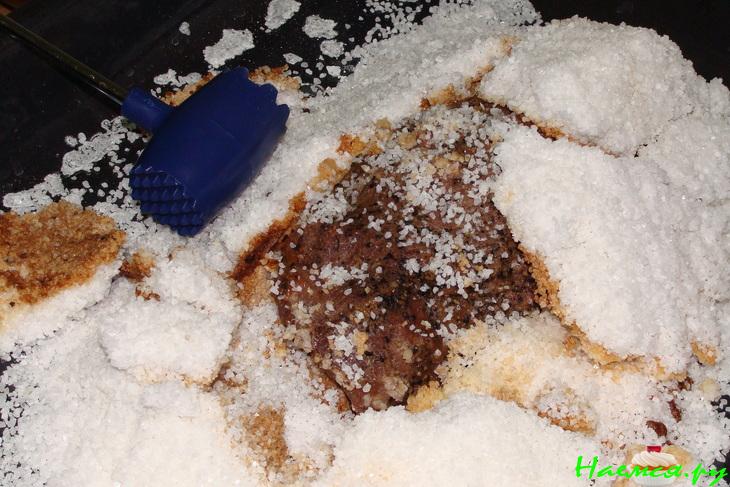 Мясо запечённое в соли...