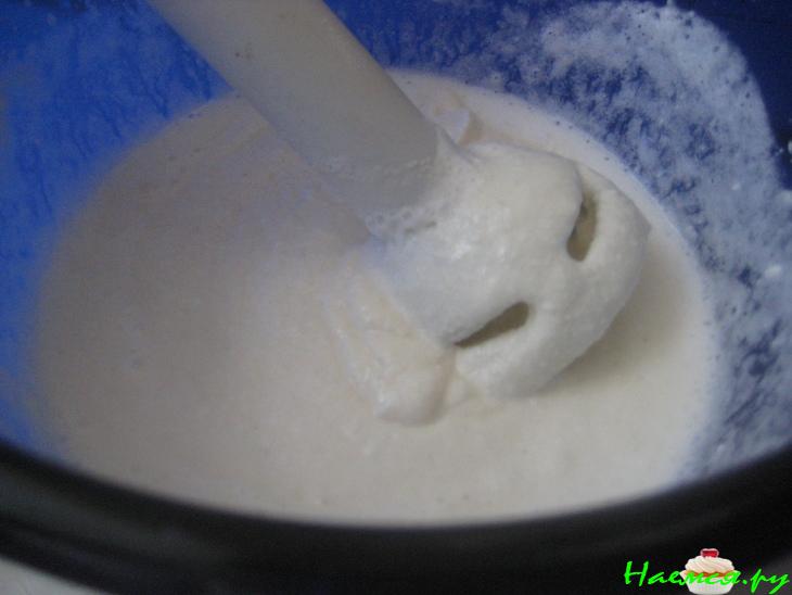 Манный пудинг с грибами