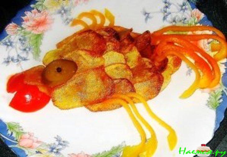 Жаренная картошечка "Рыбка" (просто форма подачи)