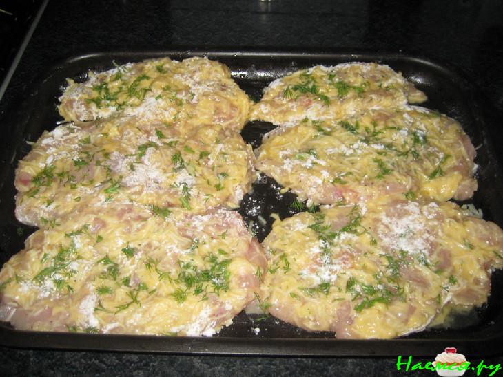 Куриный шницель в лезьоне