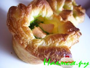 Корзиночки со шпинатом и рыбой Корзиночки со шпинатом и рыбой