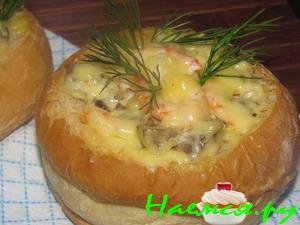 Булочки с креветками