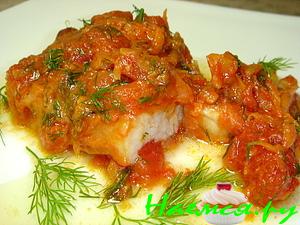 Рыба с помидорами