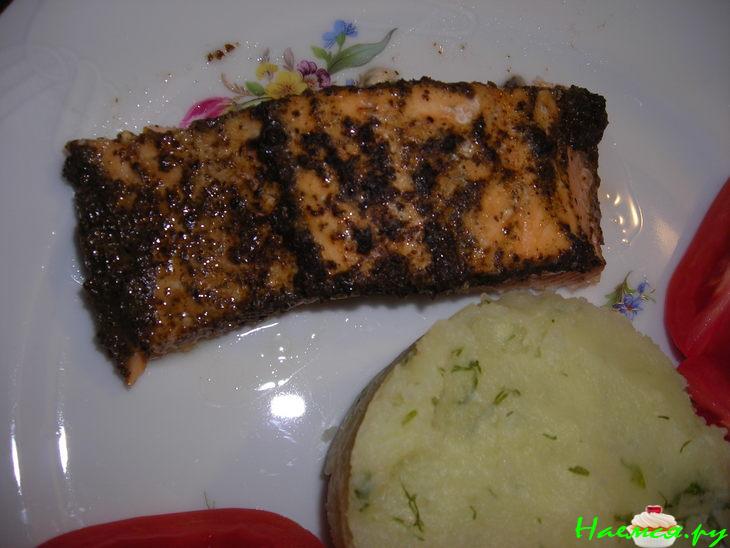 Рыба в базиликовом соусе