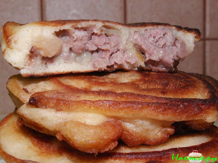 Ленивые беляши "Весёлая компания" (или оладушки с припёком)