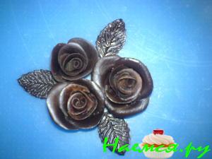 Шоколадная розочка