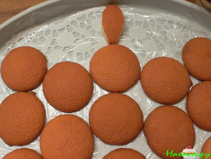 Торт "Черепаха" с персиками