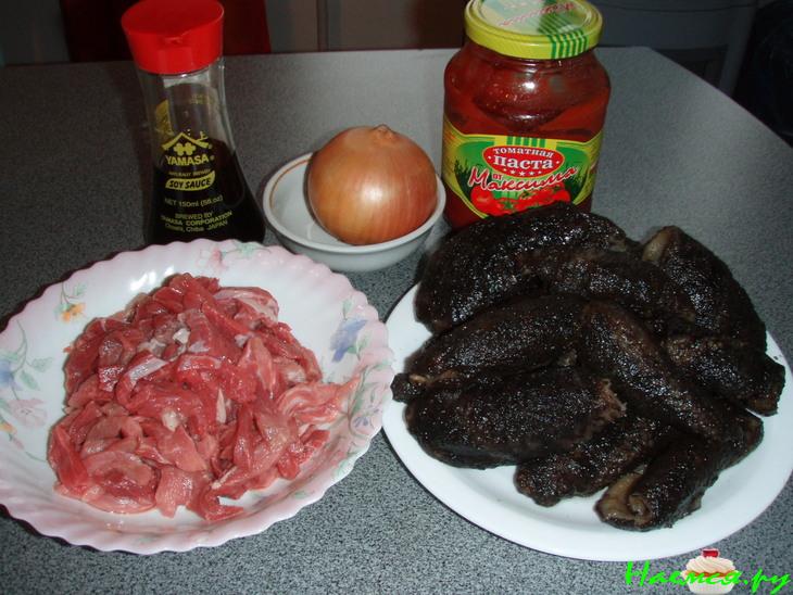 Скоблянка с мясом из кукумарии Скоблянка с мясом из кукумарии