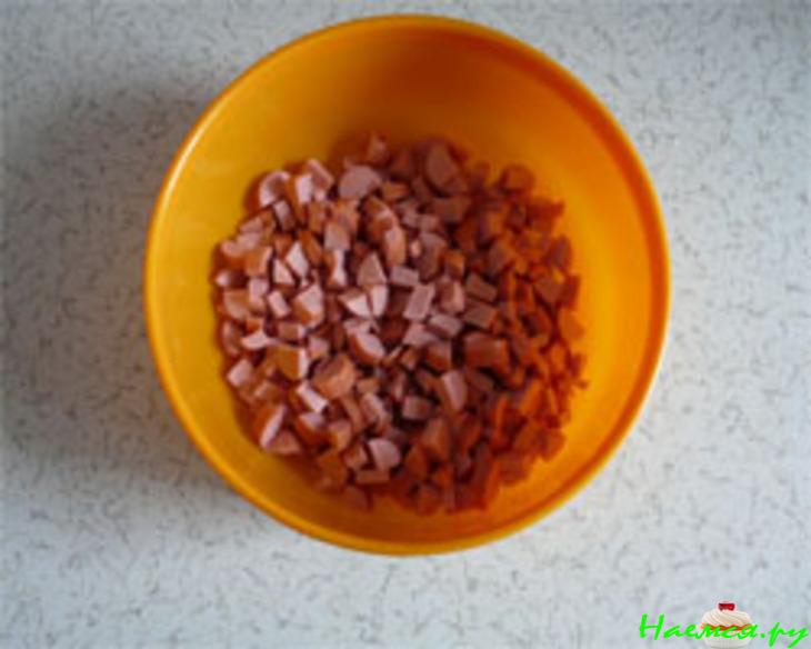 Быстрая пицца с сосистками