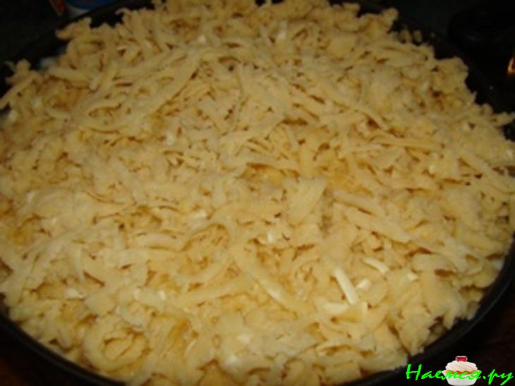 Шарлотка с пудингом