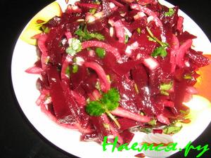 Свекольный салат с гранатовым соком