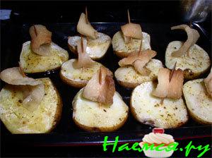 Кораблики из картофеля