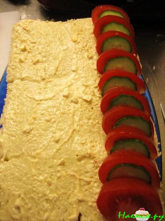 Бутербродный торт