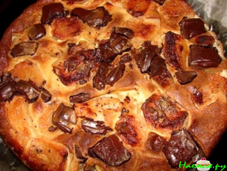 Яблочный пирог с шоколадом Яблочный пирог с шоколадом