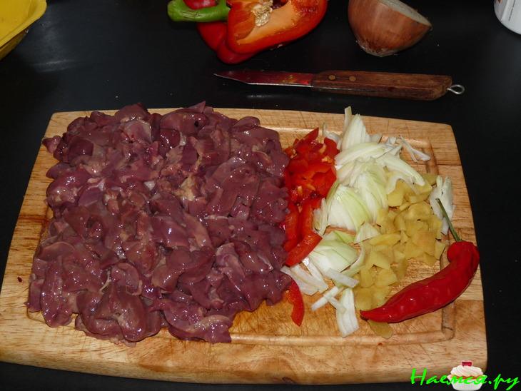 Куриная печенка по-тайски Куриная печенка по-тайски