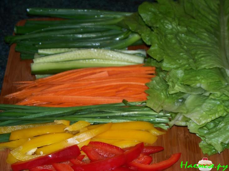 Летние роллы с креветками&nbsp;