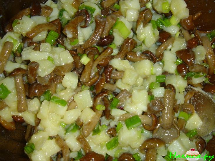 Салат-закуска с картофелем и опятами Салат-закуска с картофелем и опятами