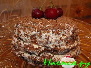 Бисквит за 3 минуты и мини-тортик из него