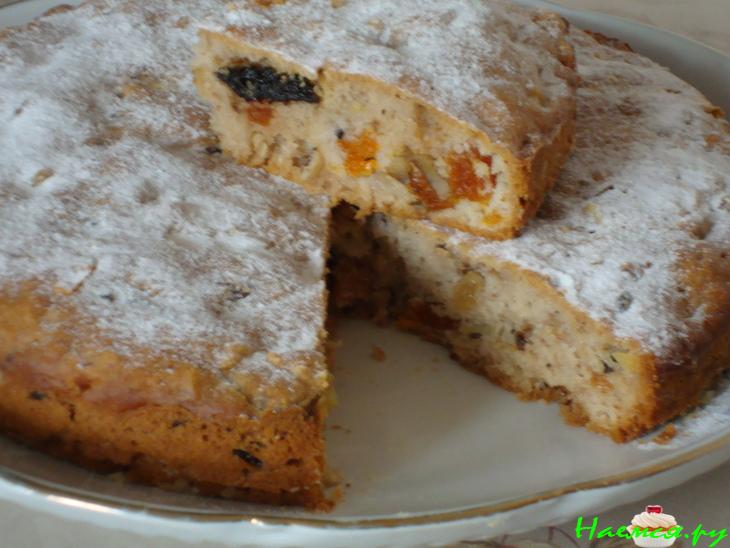 Постный пирог с сухофруктами - дубль 2 Постный пирог с сухофруктами - дубль 2